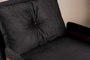 Atelier Del Sofa Cosmo Single - Sofá-Cama de 1 Plaza Negro